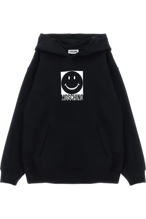 Moschino Smiley-face kangaroo-pocket hoodie