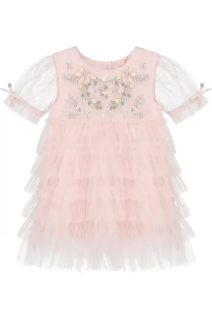 Tutu Du Monde Embellished tiered tulle dress set