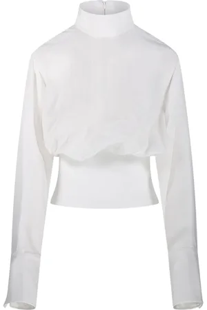 Sportmax High-neck ribbed-waist top