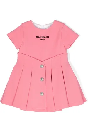 Balmain Embroidered-logo dress set