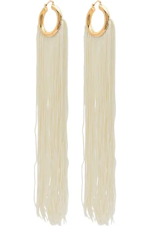 Jil Sander Hoops fringe earrings