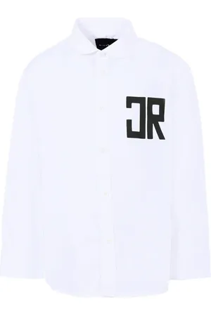 John Richmond Logo-print long-sleeved shirt