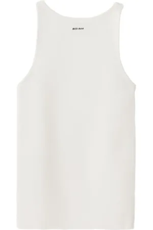 Miu Miu Logo tank tank top