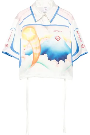 Casablanca Printed silk top