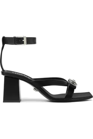 VERSACE Gianni Ribbon 70mm leather sandals