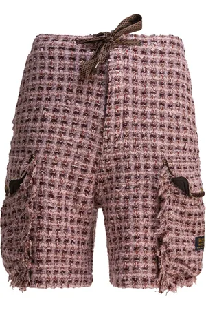 KAPITAL Tweed cargo shorts