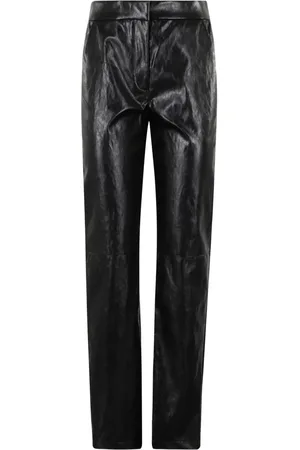 FEDERICA TOSI Leather panel trousers