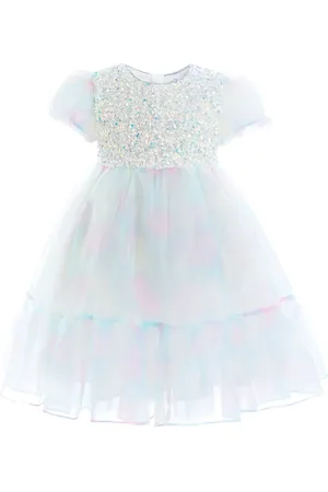 Mimi Tutu Sequin-embellished tiered dress