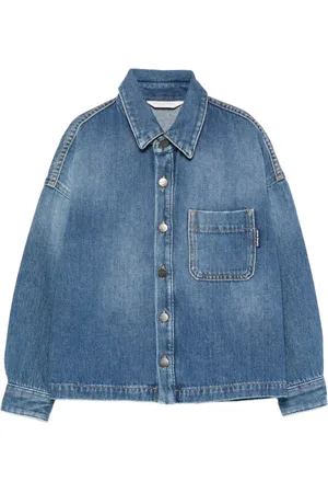Palm Angels Button-fastening denim shirt
