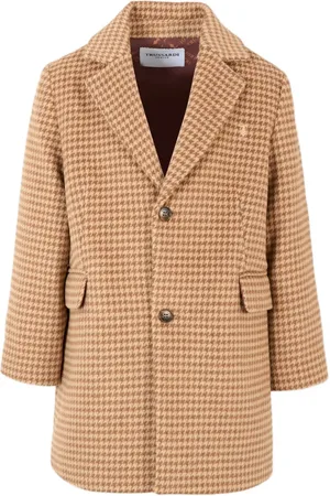 Trussardi Houndstooth single-breasted coat