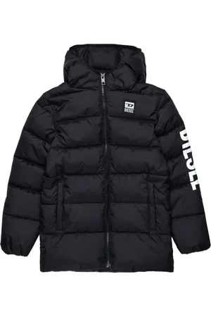 Diesel Logo-sleeve quilted padded jacket