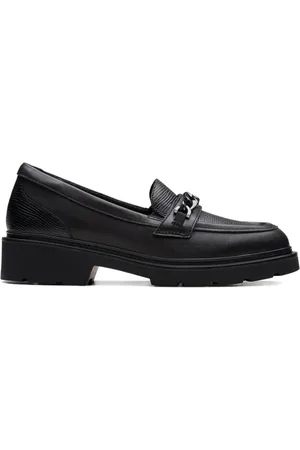 Clarks Chain-embellished loafers