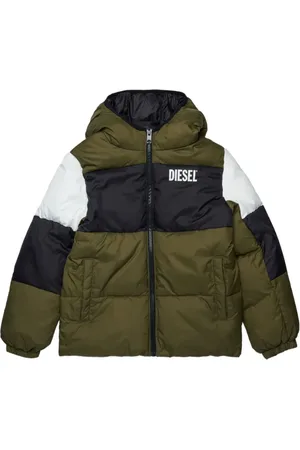 Diesel Colour-block padded jacket