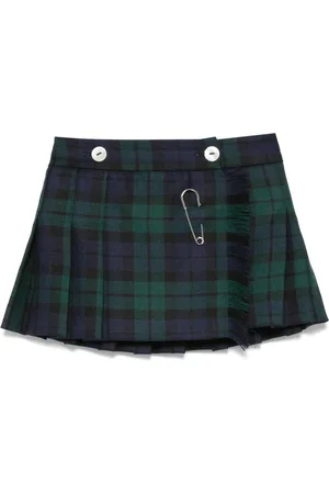 Mariella Ferrari Pleated plaid skirt