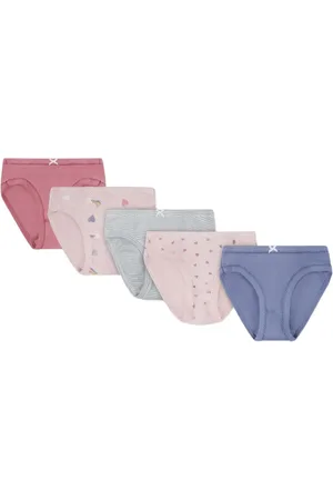 Petit Bateau Heart-print briefs (pack of five)