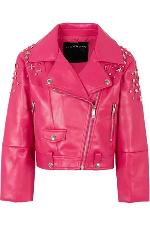 John Richmond Star-embellished biker jacket
