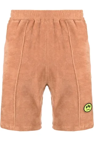 BARROW Logo-patch terry shorts