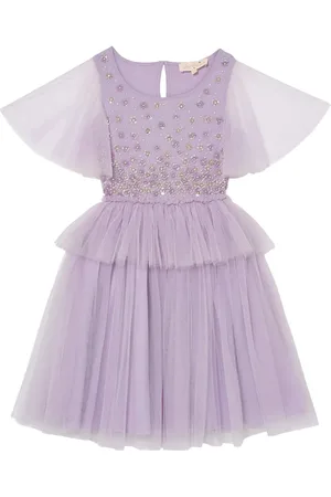 Tutu Du Monde Orchid Radiance embellished tiered dress