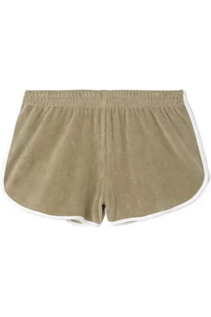 RE/DONE Elastic-waistband terry shorts