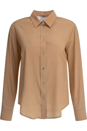 SLEEP NO MORE Button-down silk shirt