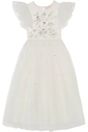 Tutu Du Monde Floral-embellished tulle dress