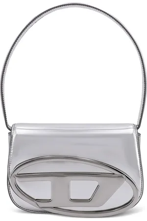 Diesel Mini metallic-effect logo-plaque shoulder bag