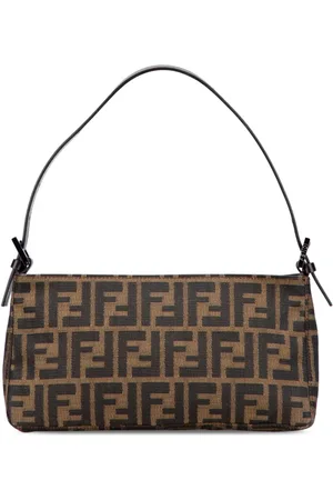 Fendi 2000-2010 Zucchino Canvas Pochette shoulder bag