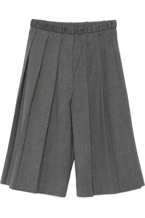 Sandro High-rise pleated shorts