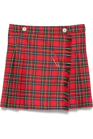 Mariella Ferrari Plaid pleated skirt