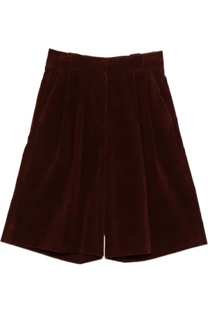 Blazé Milano Pleated corduroy shorts