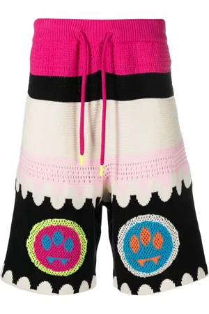 BARROW Knitted cotton shorts