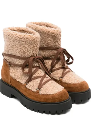 Il gufo Lace-up teddy boots