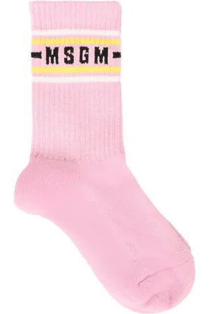 Msgm Logo-intarsia socks