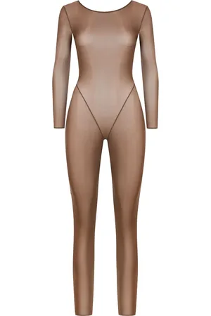 MAISON CLOSE French Kiss Light open-back long-sleeve catsuit