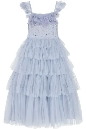 Tutu Du Monde Embellished tiered-tulle dress