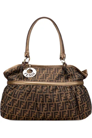 Fendi 2000-2010 Large Zucca Canvas Chef shoulder bag
