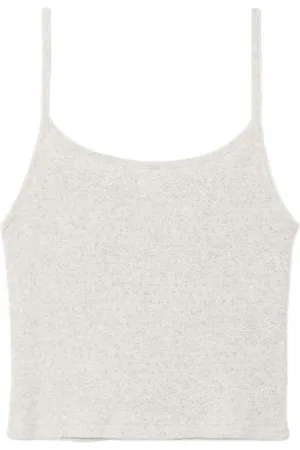 RE/DONE Pointelle spaghetti-strap top