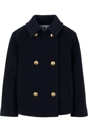 Petit Bateau Notched double-breasted coat