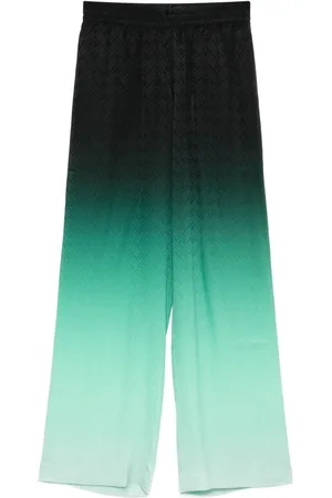 Casablanca Gradient Ping Pong jacquard silk trousers