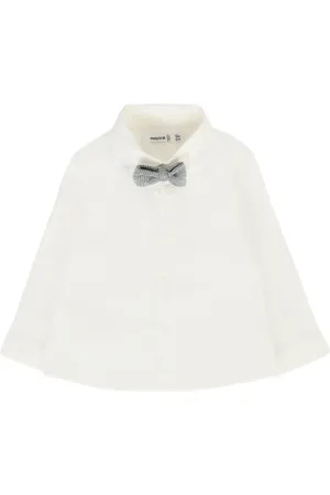 Mayoral Bow-tie long-sleeve shirt