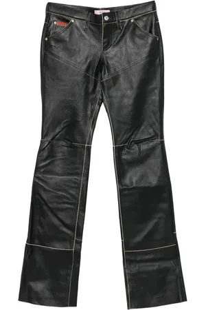MARTINE ROSE Panelled leather trousers