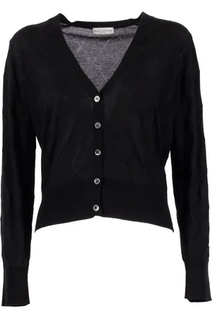 BALLANTYNE Diamond-pattern V-neck cardigan