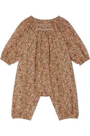 BONPOINT Jia smocked floral jumpsuit