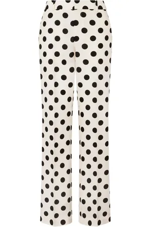 Moschino Polka-dot wool trousers
