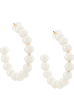 Lele Sadoughi Pearl hoop earrings