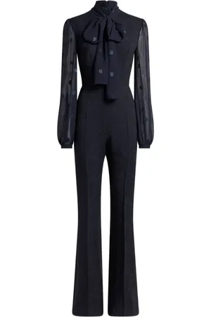 Etro Jacquard bow jumpsuit