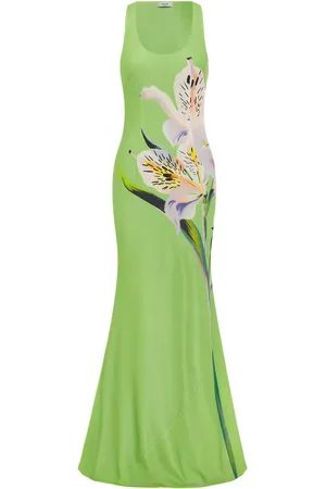 LEO LIN Lily-print maxi dress