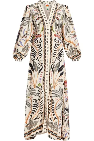 Farm Rio Botanical-print maxi dress