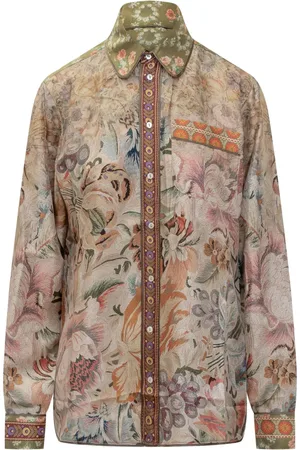 PIERRE-LOUIS MASCIA Floral-embroidered shirt