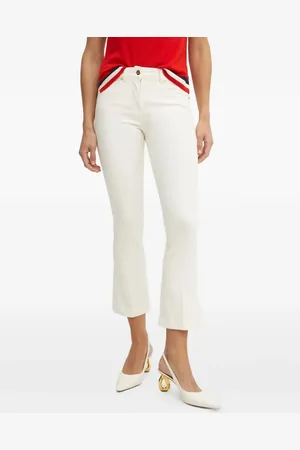 LUISA SPAGNOLI Logo-plaque flared jeans